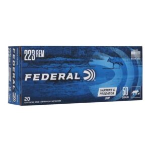 Munition Federal Power-Shok 223 Rem 50 GR 20 par boîte