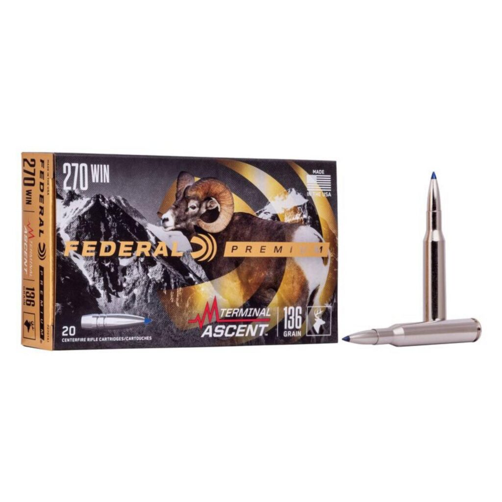 Munition Federal Premium 270 Win 136gr Edge TLR 20 par boîte