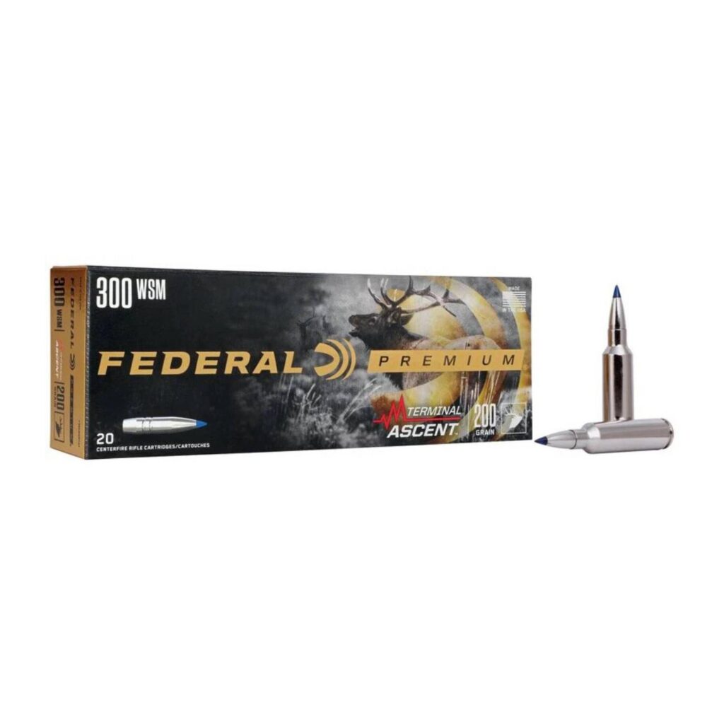 Munition Federal Premium 300 WSM Terminal Ascent 200 gr 20 par boîte