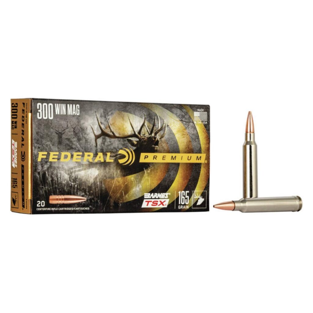 Munition Federal Premium 300 Win Mag 165 gr Barnes TSX Paquet de 20
