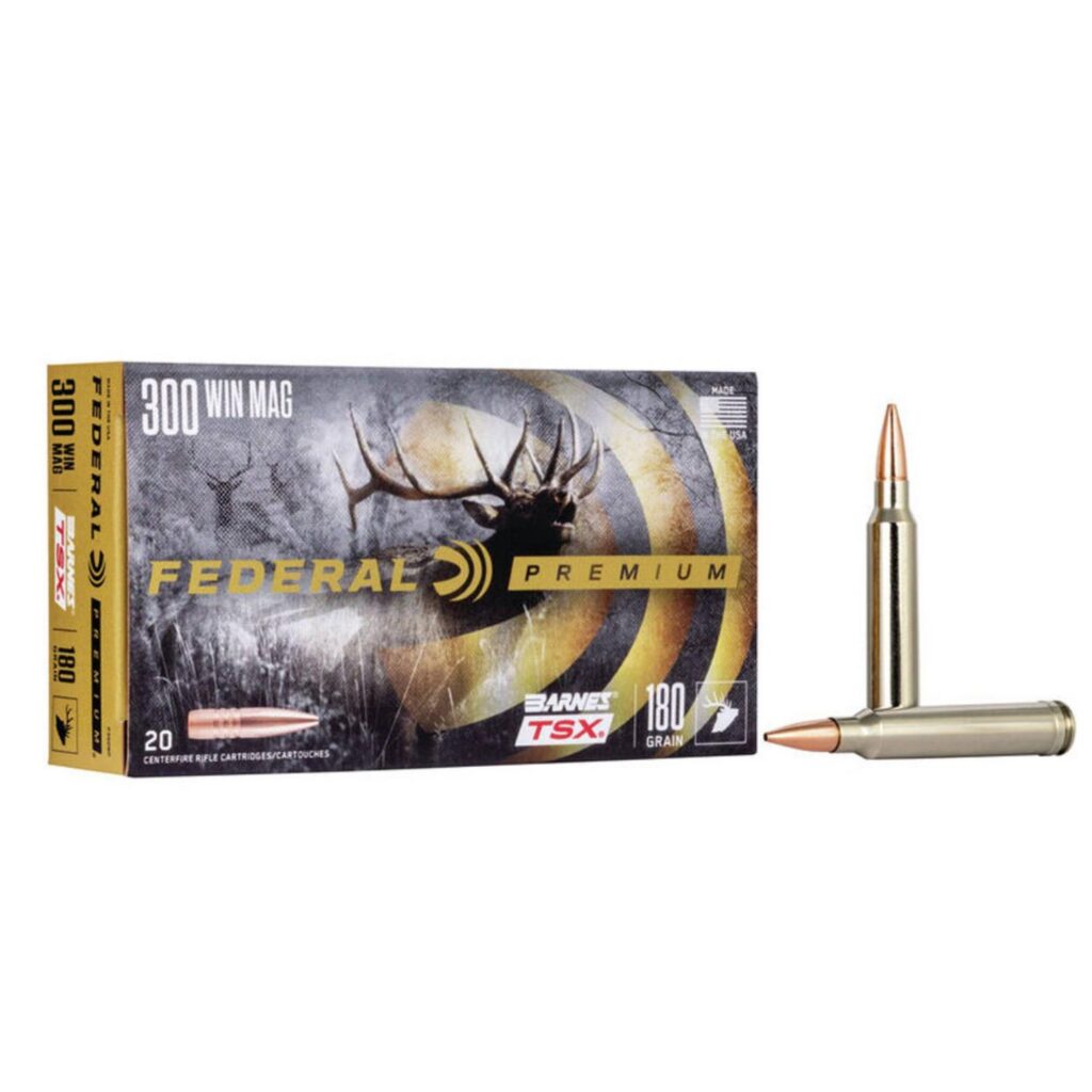 Munition Federal Premium 300 Win Mag 180 gr Barnes TSX 20 par boîte