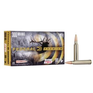 Munition Federal Premium 300 Win Mag 180 gr Barnes TSX 20 par boîte