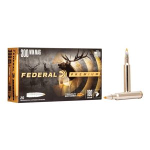 Munition Federal Premium 300 Win Mag 180 gr Trophy Bonded Tip 20 par boîte