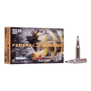 Munition Federal Premium 308WIN 175GR Terminal Ascent 20 par boîte