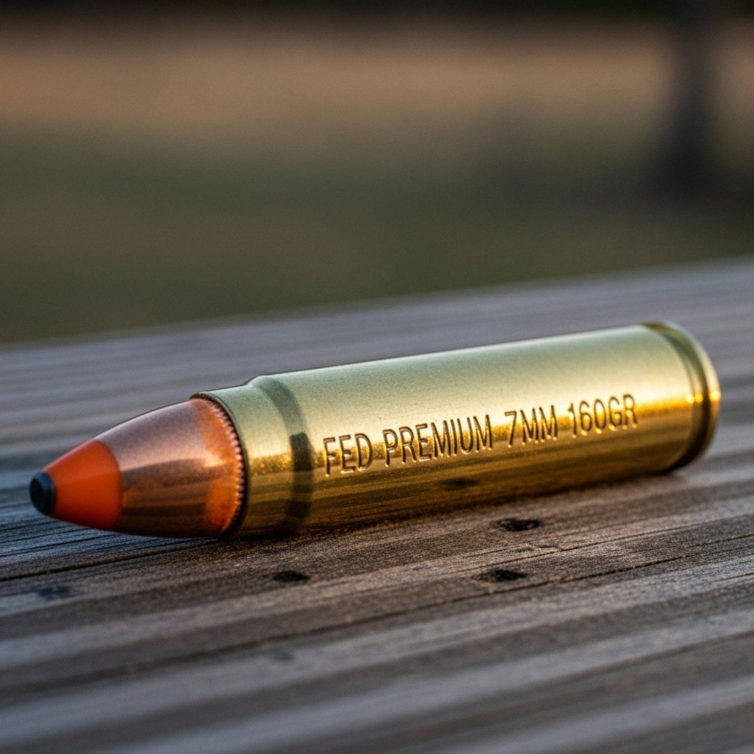 Munition Federal Premium 7mm Rem Mag 160 gr Trophy Bonded Tip 20 par boîte