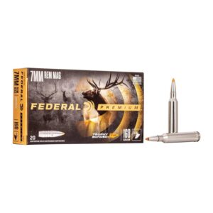Munition Federal Premium 7mm Rem Mag 160 gr Trophy Bonded Tip 20 par boîte