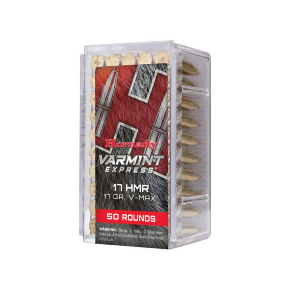 Munition HORNADY 17 HMR 17gr V-MAX 50 par boîte