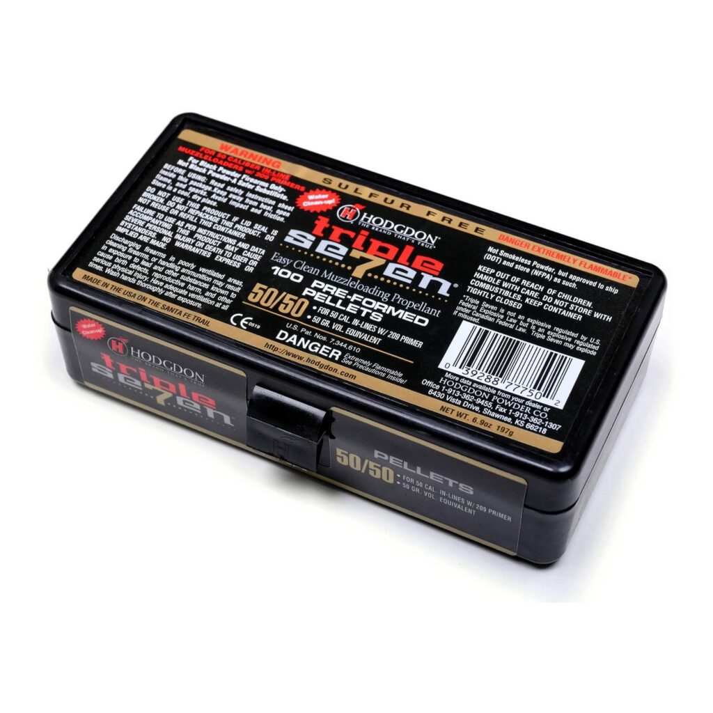 Munition Hodgdon Triple 7 Pellets Calibre .50 50 gr 50 par boîte