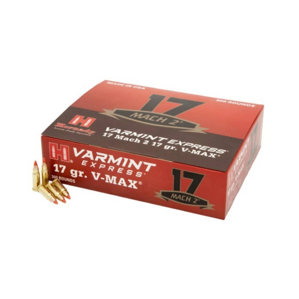 Munition Hornady 17 Mach 2 V-MAX 17 gr 50 par boîte