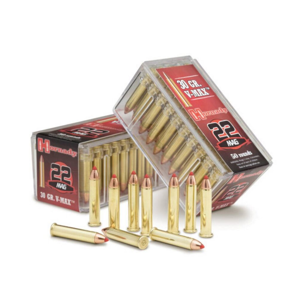 Munition Hornady 22 WMR 30 gr V-MAX 50 par boîte