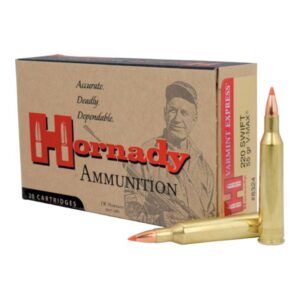 Munition Hornady 220 Swift 55 gr V-MAX 20 par boîte