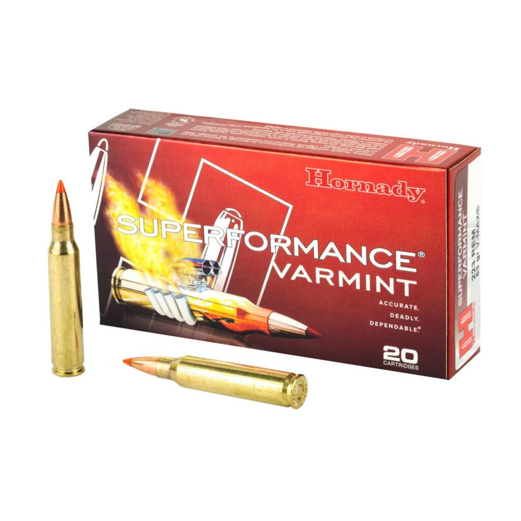 Munition Hornady 223 Rem 53 gr V-MAX 20 par boîte