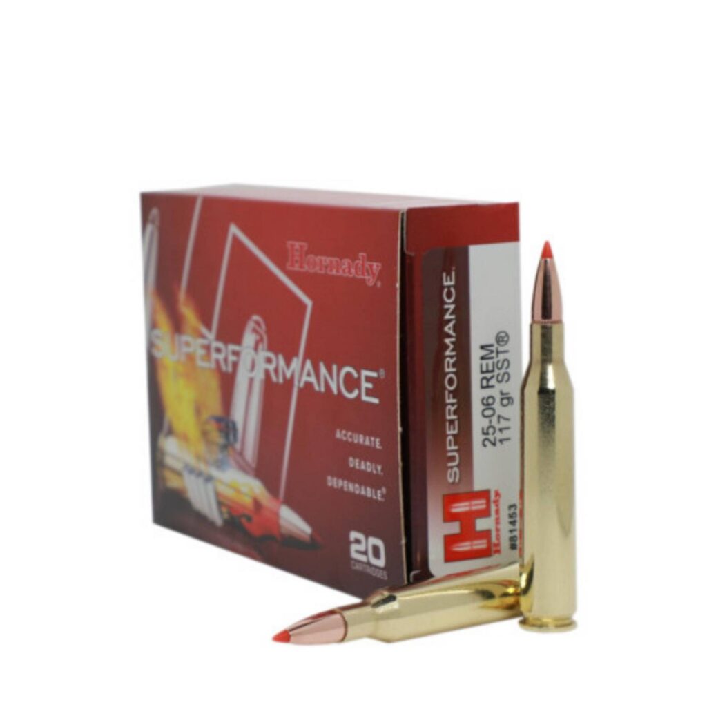 Munition Hornady 25-06 Rem 117 gr SST Superformance 20 par boîte