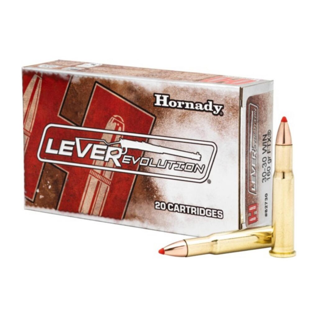 Munition Hornady 30-30 Win 160 gr FTX LEVERevolution 20 par boîte