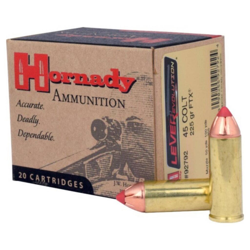 Munition Hornady 45 Colt 225 gr FTX 20 par boîte