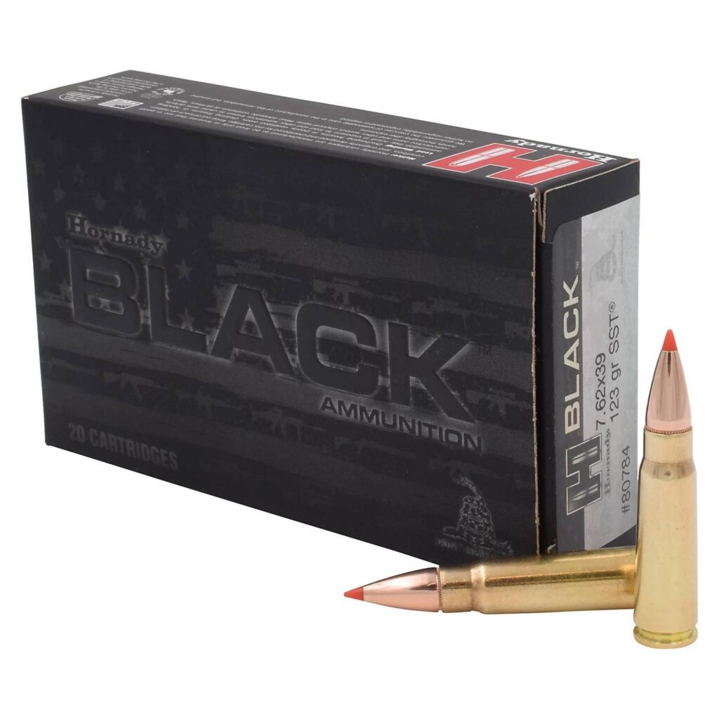 Munition Hornady BLACK 7.62x39 123 gr SST Paquet de 50
