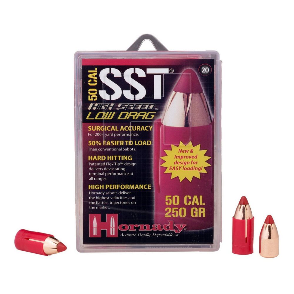 Munition Hornady Sabot Cal .50 250 gr SST 20 par boîte