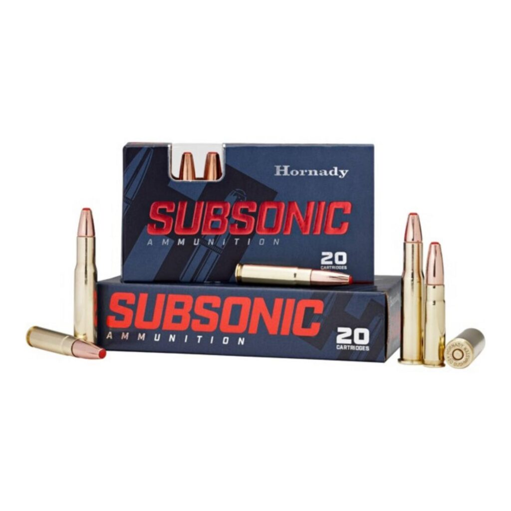 Munition Hornady Subsonic 45-70 Govt 410 gr Sub-X 20 par boîte