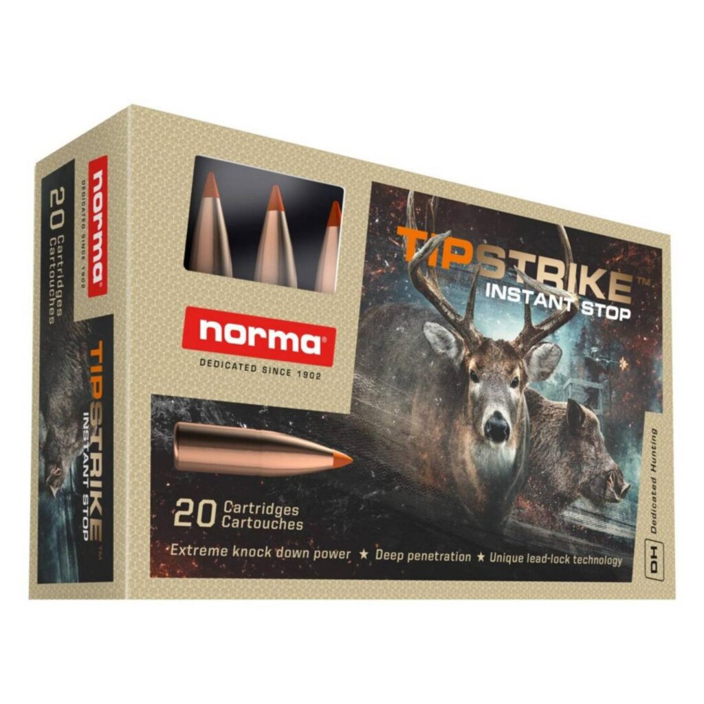 Munition Norma Tipstrike 7mm Rem Mag 160 gr 20 par boîte