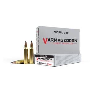 Munition Nosler Varmageddon 22-250 Rem 55gr 20 par boîte