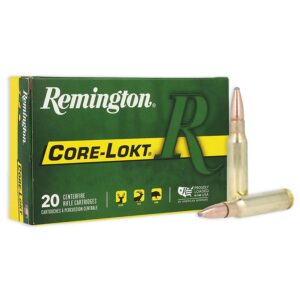 Munition Remington 6mm Rem Core-Lokt PSP 100 Gr 20 par boîte