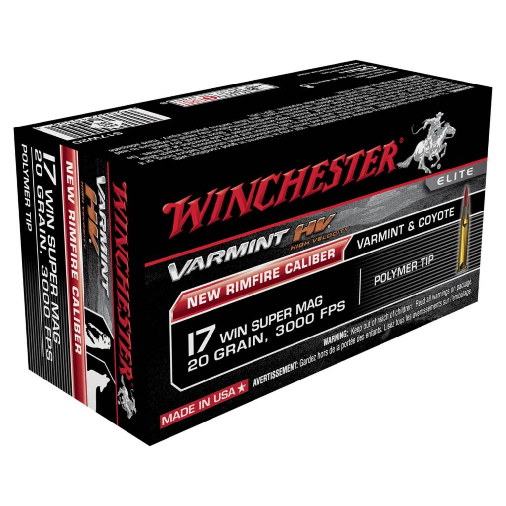 Munition Winchester 17 Win Super Mag 50 par boîte