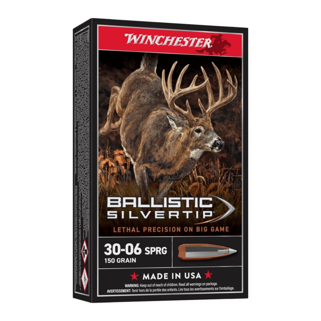 Munition Winchester 30-06 Springfield Ballistic Silvertip 150 gr 20 par boîte