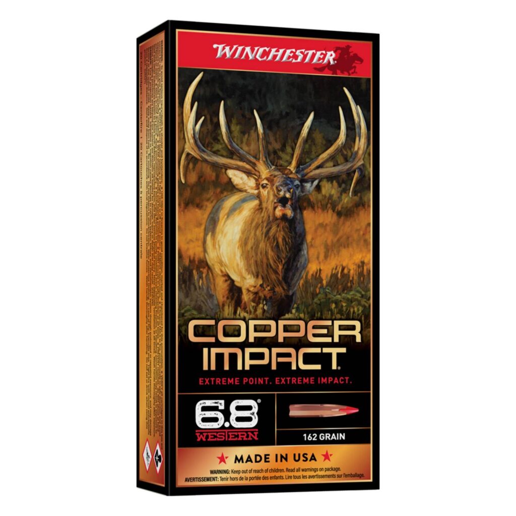 Munition Winchester 6.8 Western 162gr Copper Impact 20 par boîte