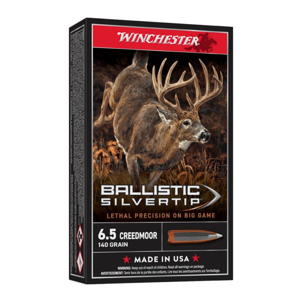 Munition Winchester Ballistic Silvertip 6.5 Creedmoor 140 gr 20 par boîte