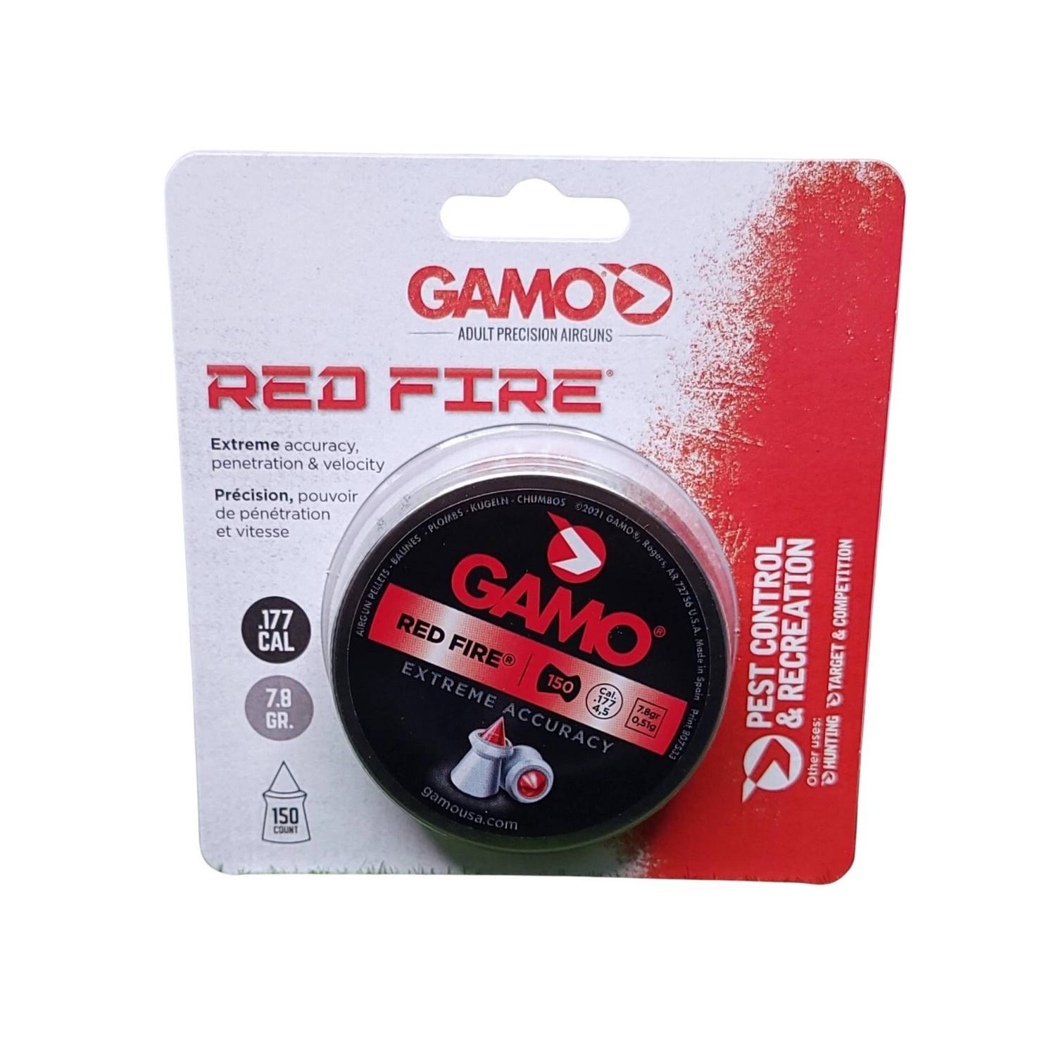 Plombs GAMO Red Fire .177 7.8gr 150 par boîte