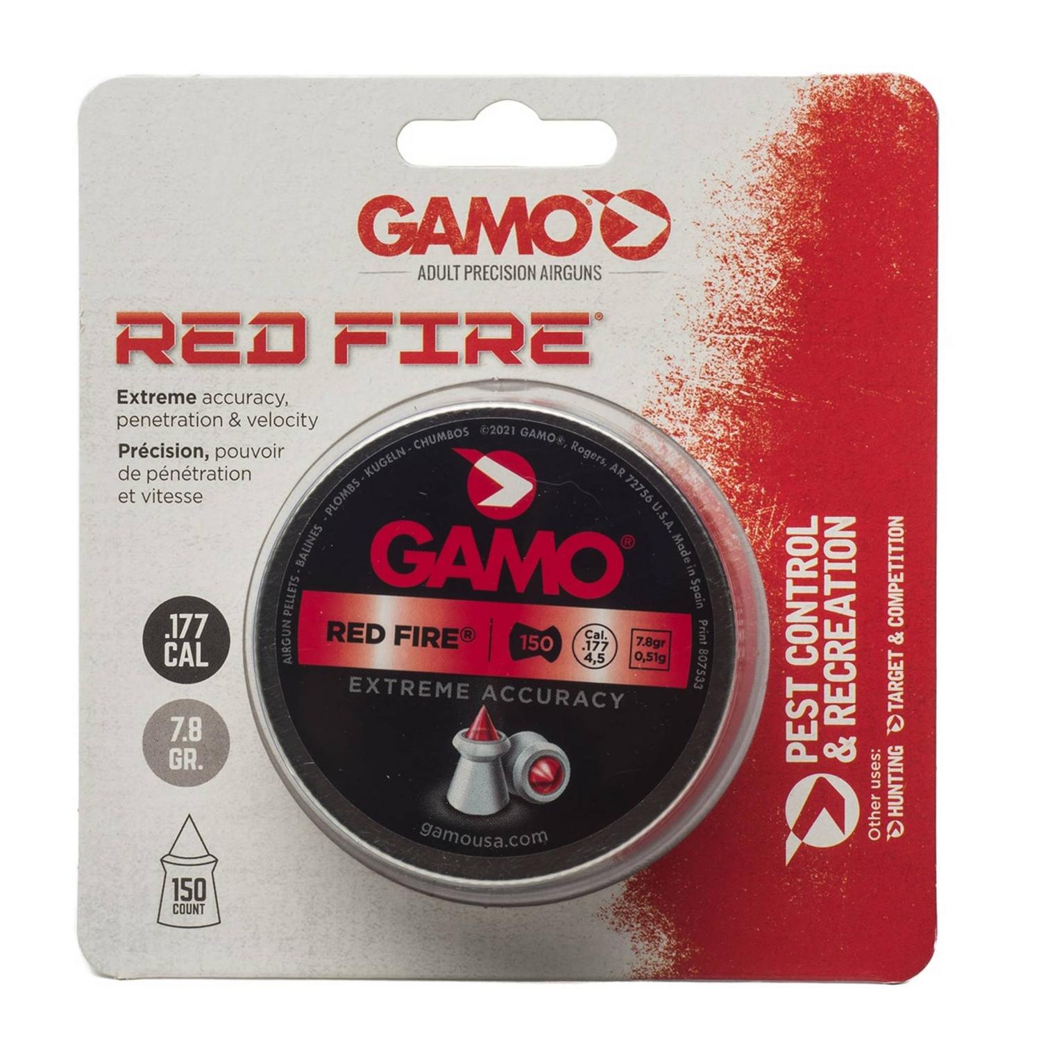 Plombs GAMO Red Fire .177 7.8gr 150 par boîte
