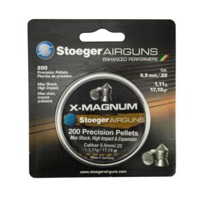 Plombs Stoeger X-MAG 4.5mm 11.57gr Pointus 300 par boîte