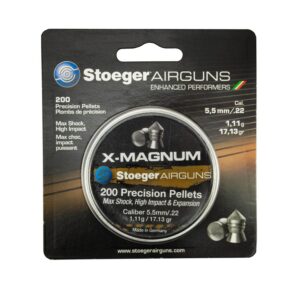 Plombs Stoeger X-Magnum 5.5mm 17.13 gr 200 par boîte