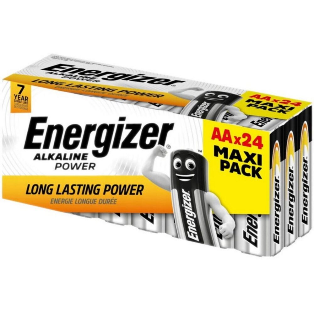 Batterie Energizer AA alcalines paquet de 24