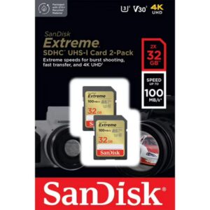 Carte mémoire SanDisk SD UHS-1 U3 32GB (2PK)