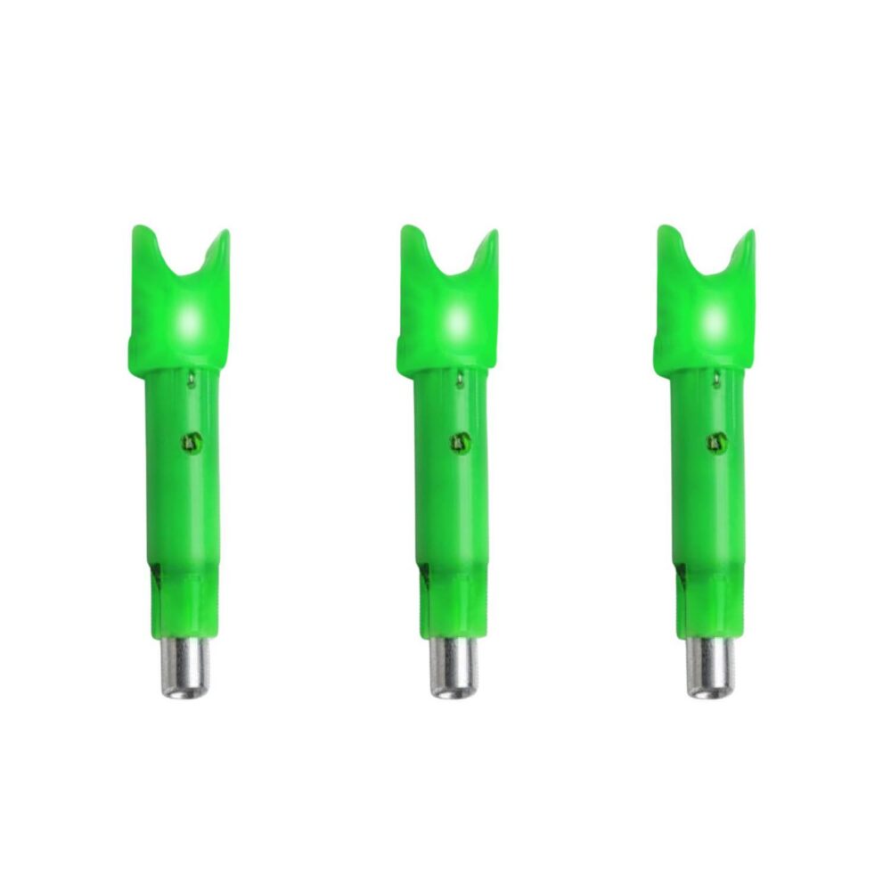Flèche TenPoint ALPHA-BLAZE LIGHTED NOKS 3PACK VERT