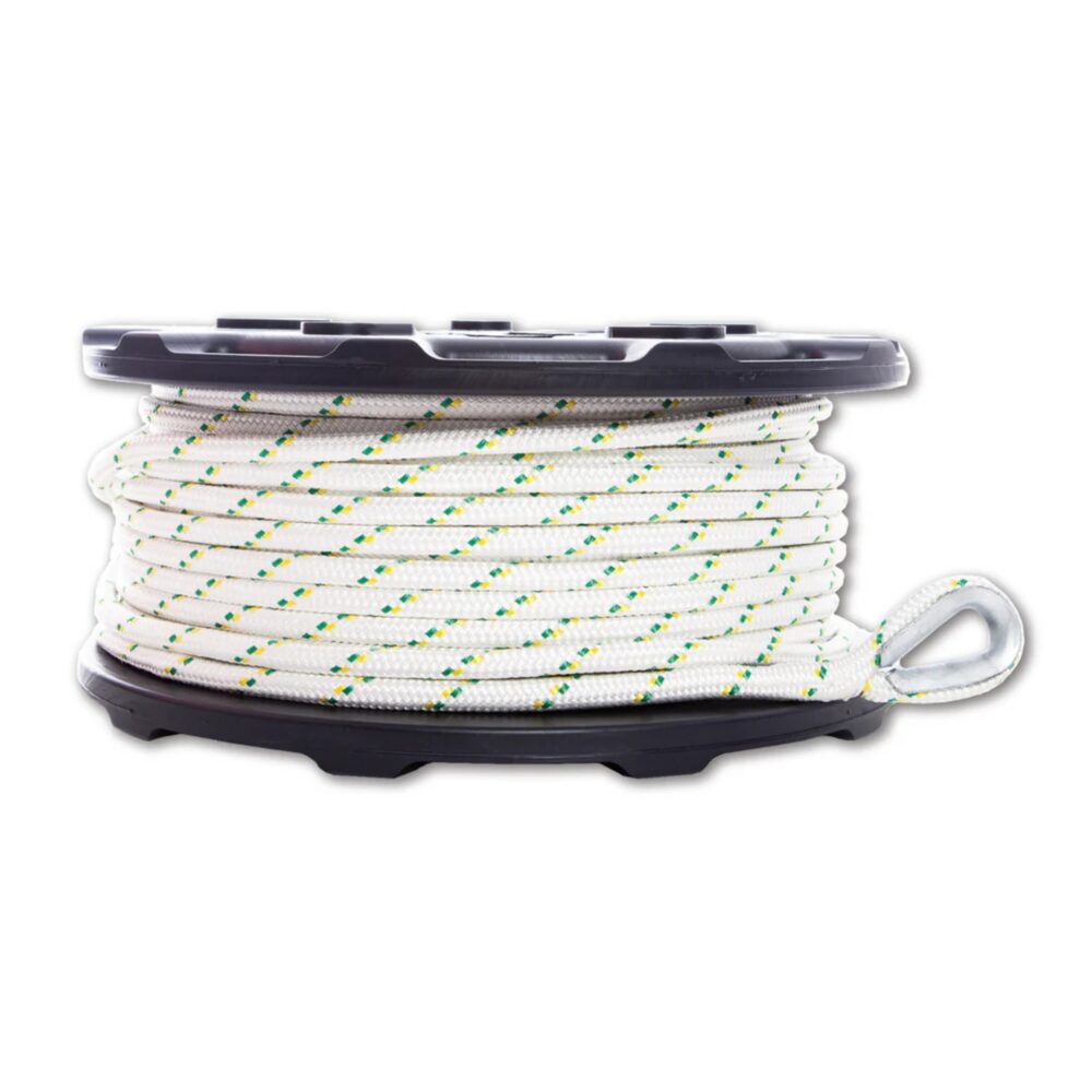 Portable Winch PCA-1213M2ESC Corde en polyester double tresse 12 mm x 100 m avec épissures et cosses