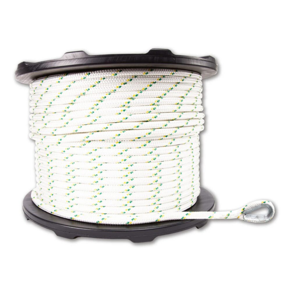 Portable Winch PCA-1213M2ESC Corde en polyester double tresse 12 mm x 200 m avec épissures et cosses