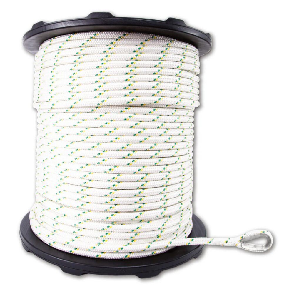 Portable Winch PCA-1218M2ESC Corde en polyester double tresse 12 mm x 300 m avec épissures et cosses