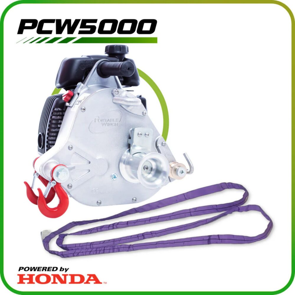 PCW5000 TREUIL PORTABLE À ESSENCE GXH50 AVEC 1 ACCESSOIRE
