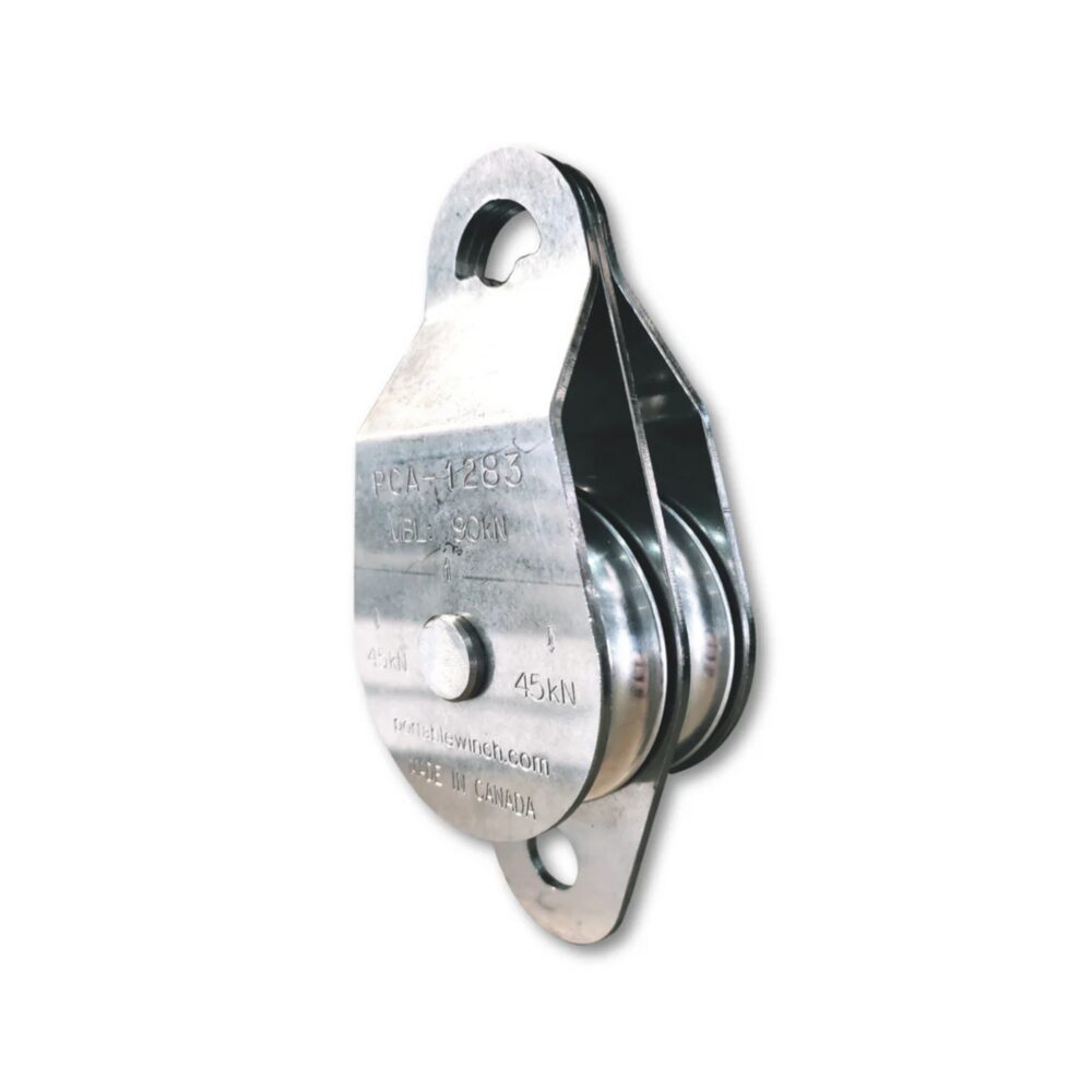 Portable Winch PCA-1283 Poulie ouvrante double 76 mm