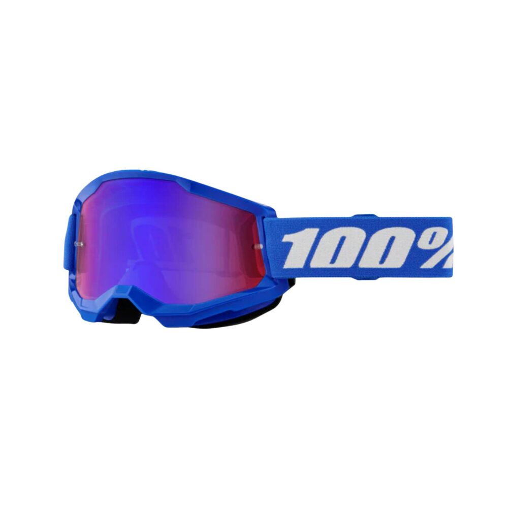 100% – LUNETTES STRATA 2 – BLEU / MIROIR ROUGE-BLEU