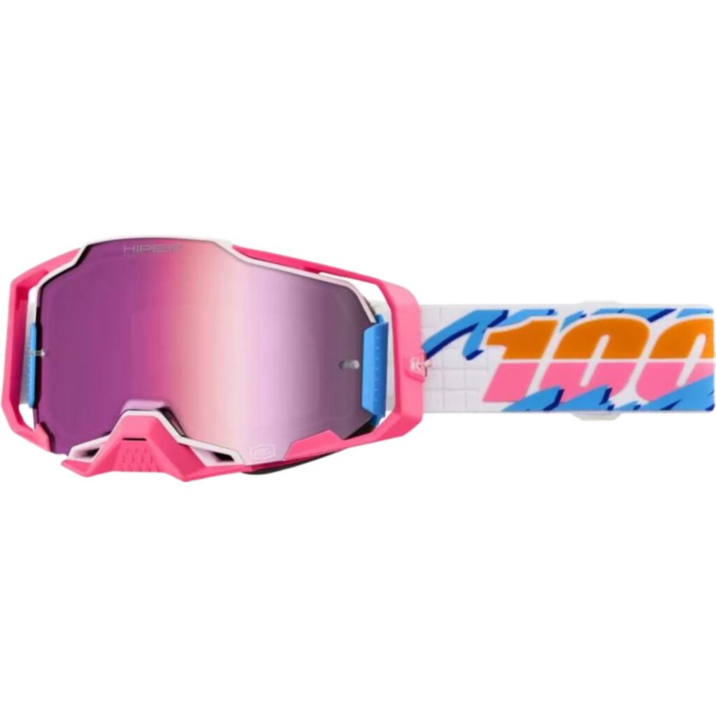 100% – LUNETTES ARMEGA LEFREAK – HiPER PINK MIRROR LENS