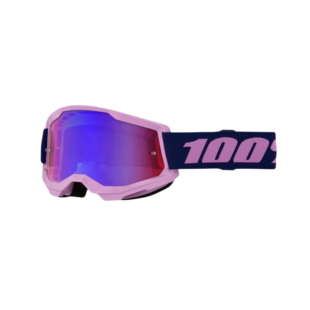 100% – LUNETTES STRATA 2 – PURPLE / MIROIR ROUGE-BLEU