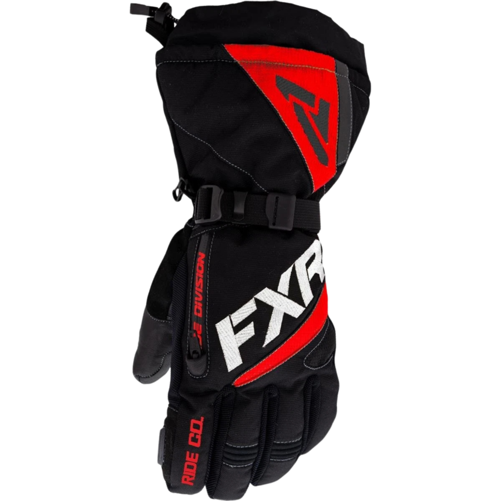 FXR Black/Red Fuel Gloves (Mens)