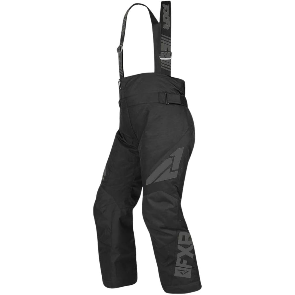 FXR Clutch Youth Snow Bibs Black Ops