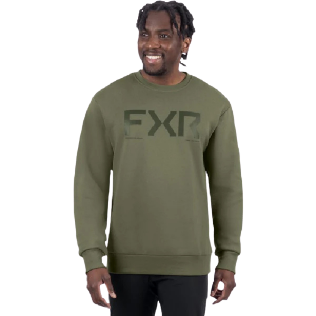 FXR Cotton Crewneck Sweatshirt Grey/Green