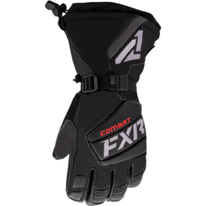 FXR Gauntlet 22 Snowmobile Gloves Black Leather