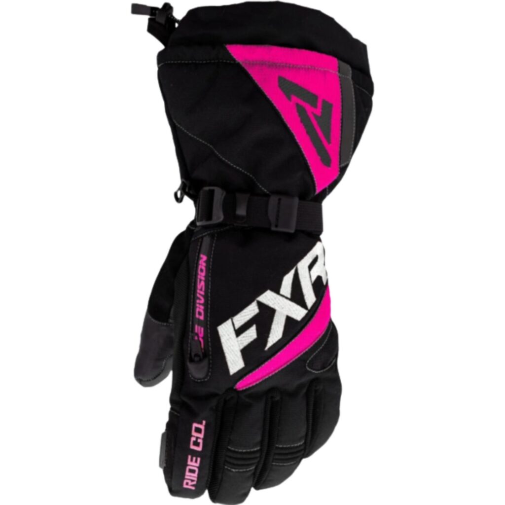 FXR Women's Fusion Snowmobile Gloves Fuchsia Pink