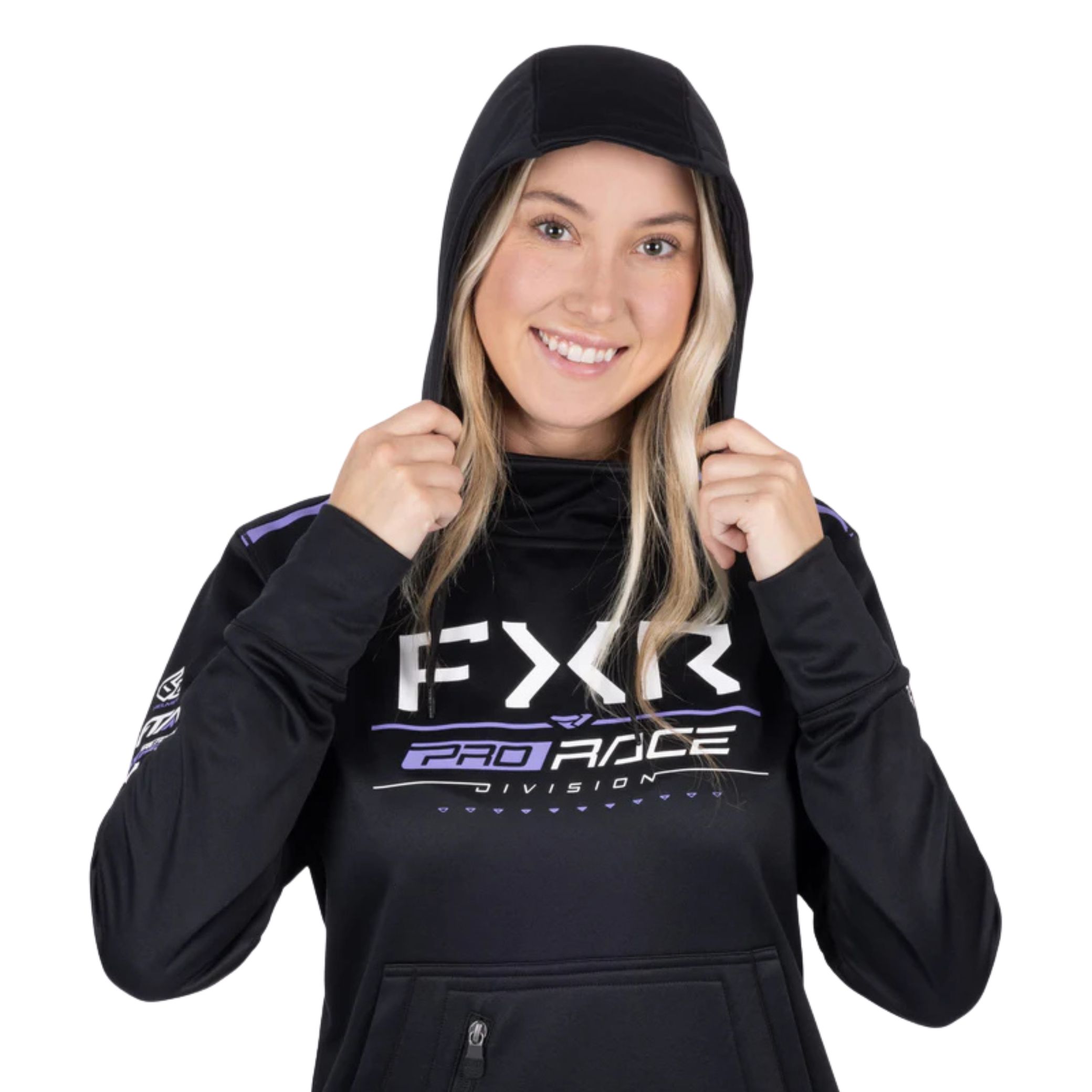 FXR – CHANDAIL RACE DIV TECH PO 25S NOIR/AMETHYST – Image 2